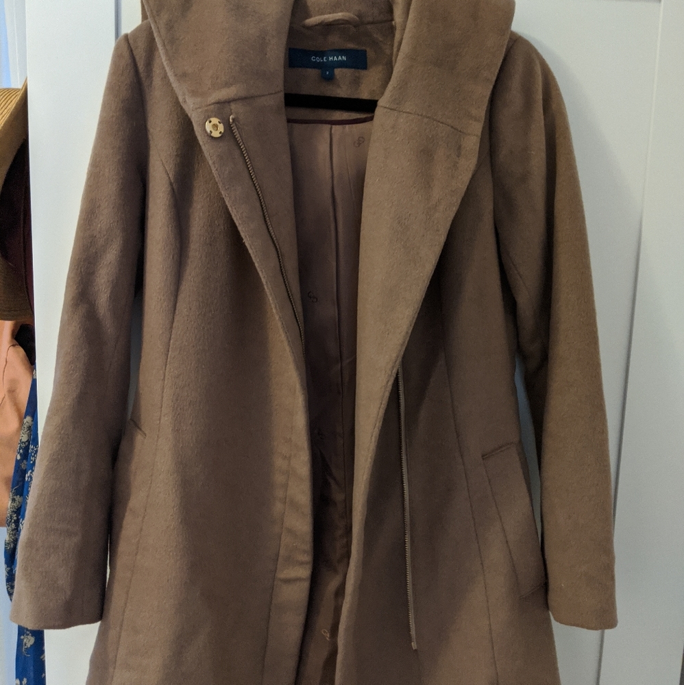 Cole Hann Dropped Shoulder Coat